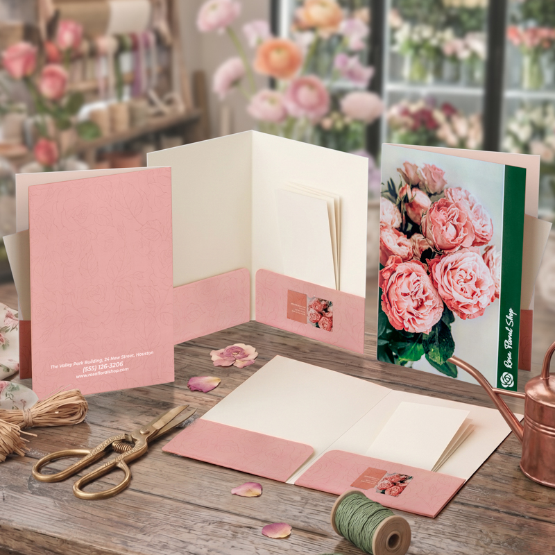9 X 12 Inch Full Color Two-Pocket Presentation Folders