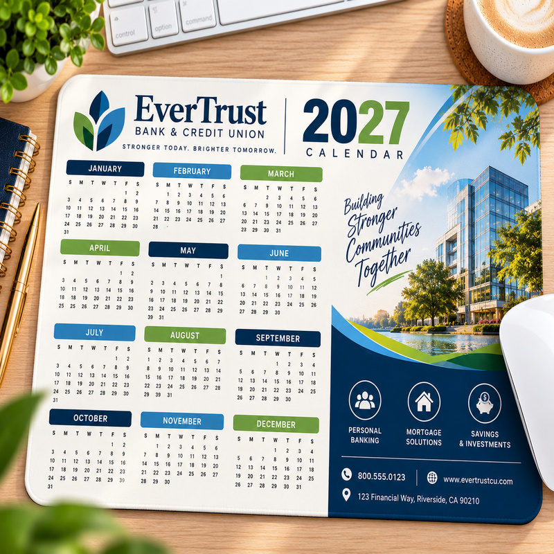Full Color Large Calendar Mouse Pads