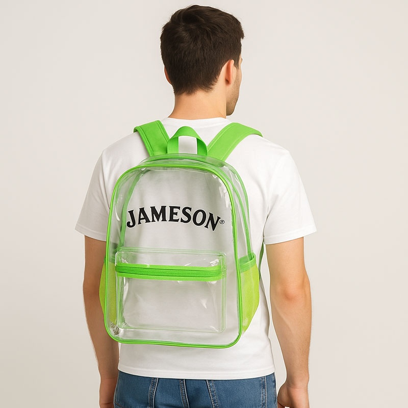 Pocket Clear Plastic Backpacks