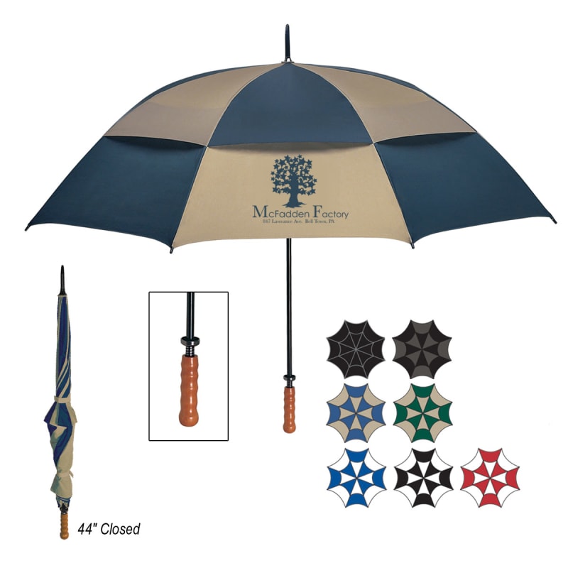 68&amp;quot; Arc Windproof Vented Umbrella