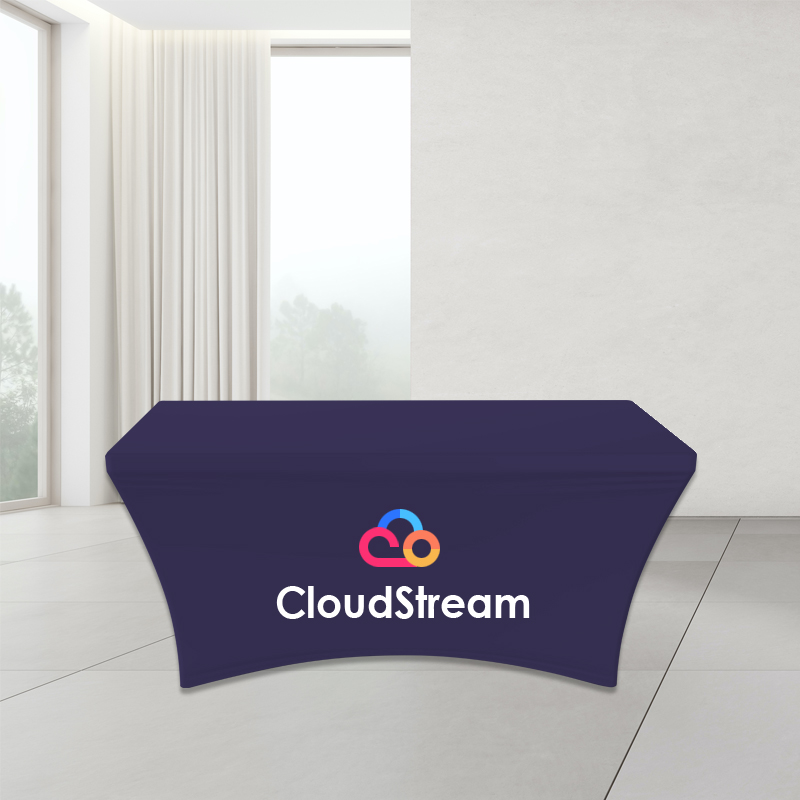 Stretch table covers for trade shows on sale