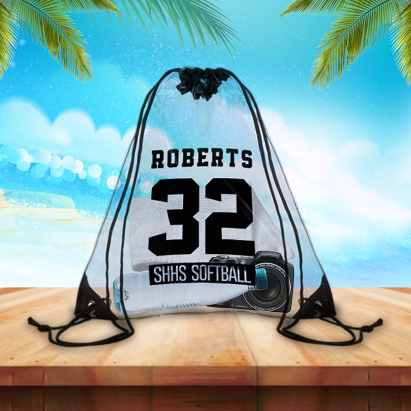 Clear Drawstring Backpack Bags