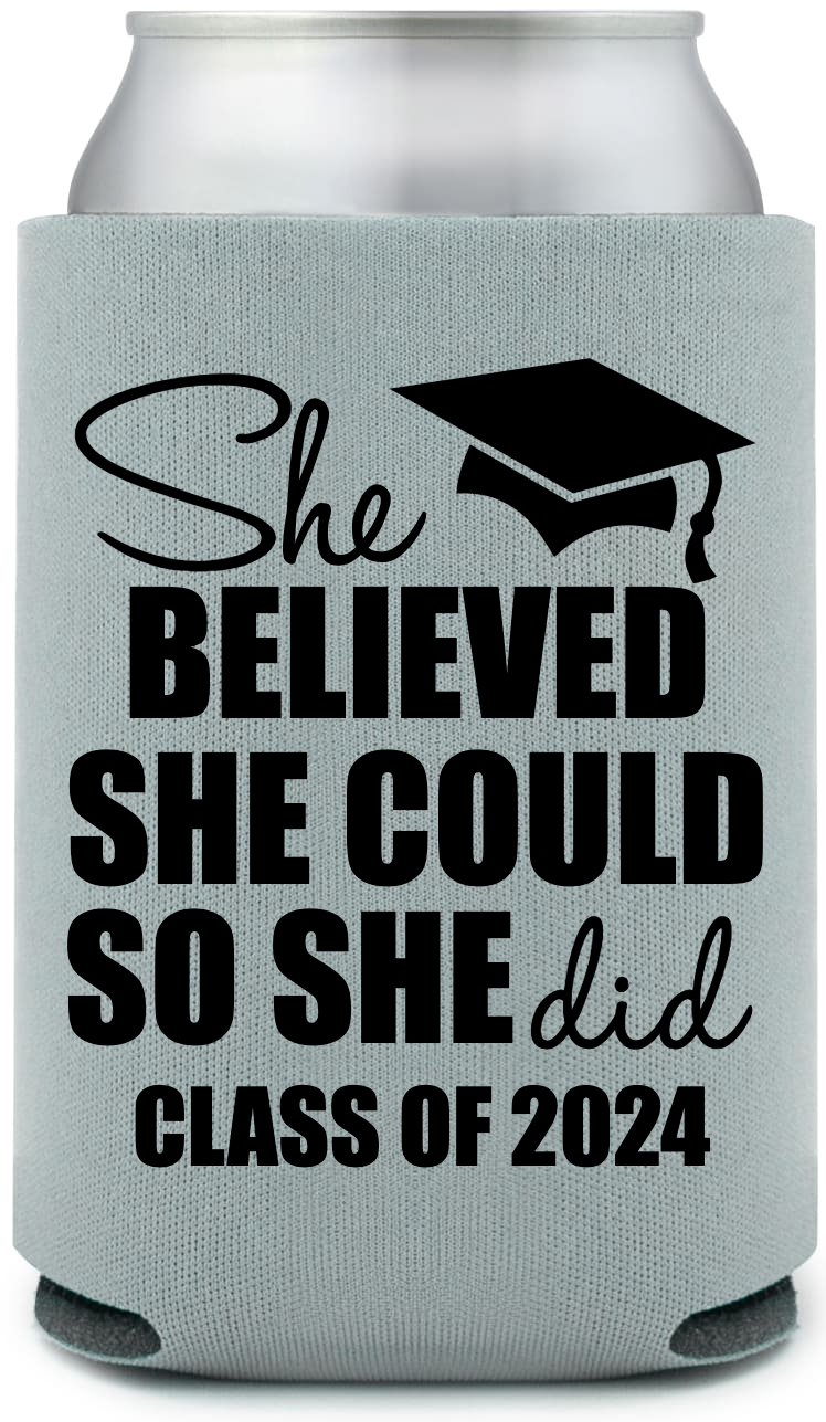 Graduation 2024 Full Color Foam Collapsible Coolies Style 134930