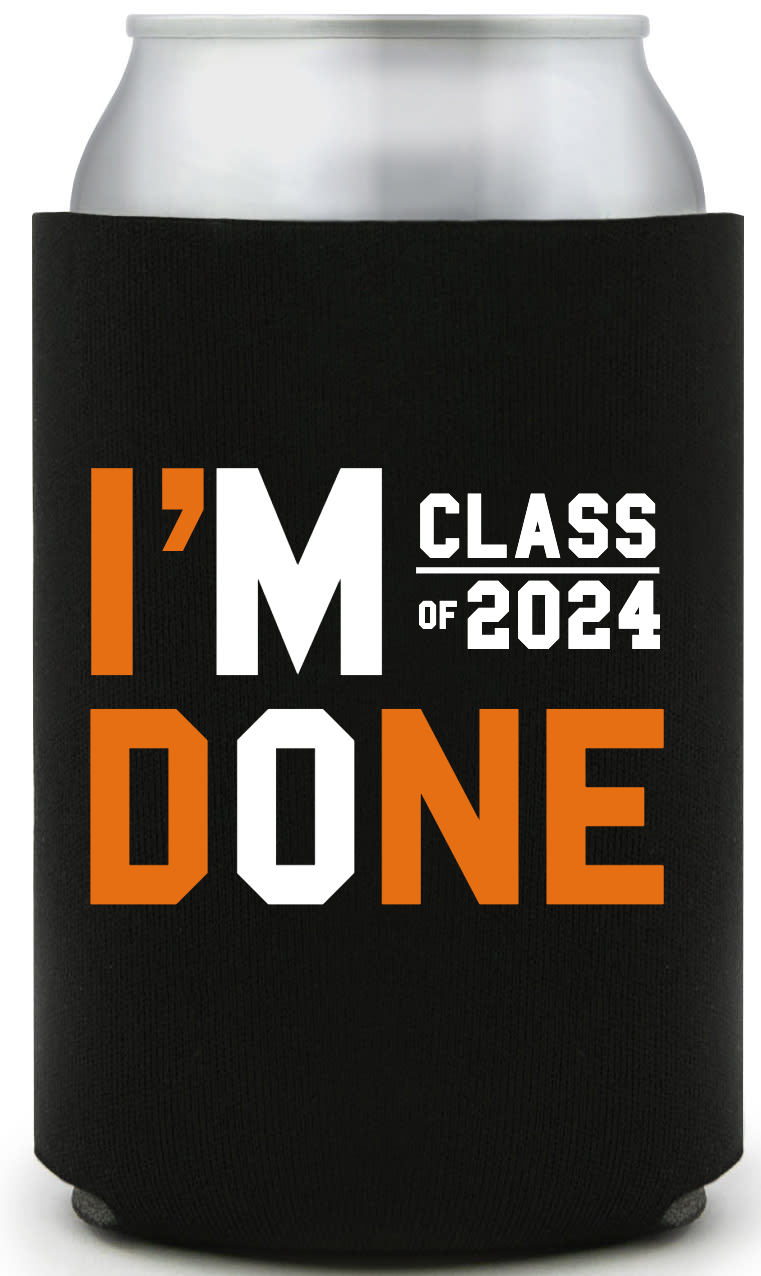 Graduation 2024 Full Color Foam Collapsible Coolies Style 134926