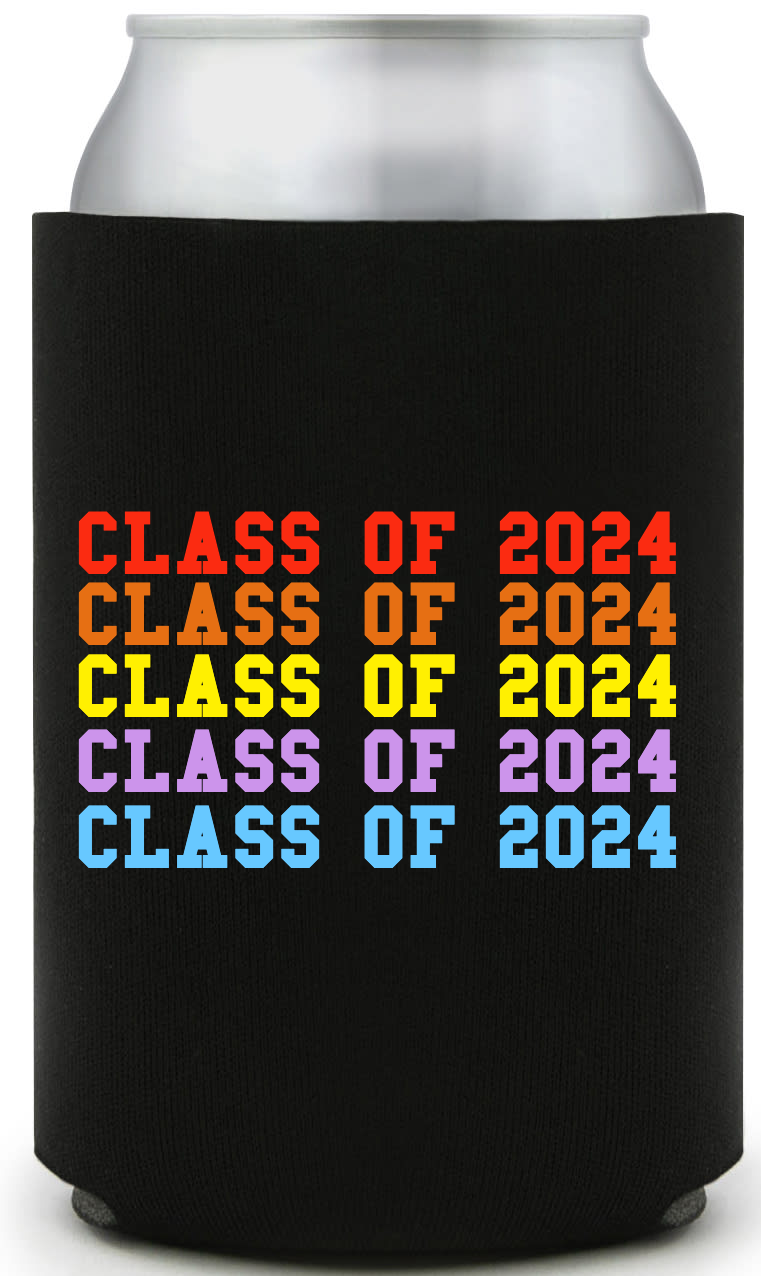 Graduation 2024 Full Color Foam Collapsible Coolies Style 134856