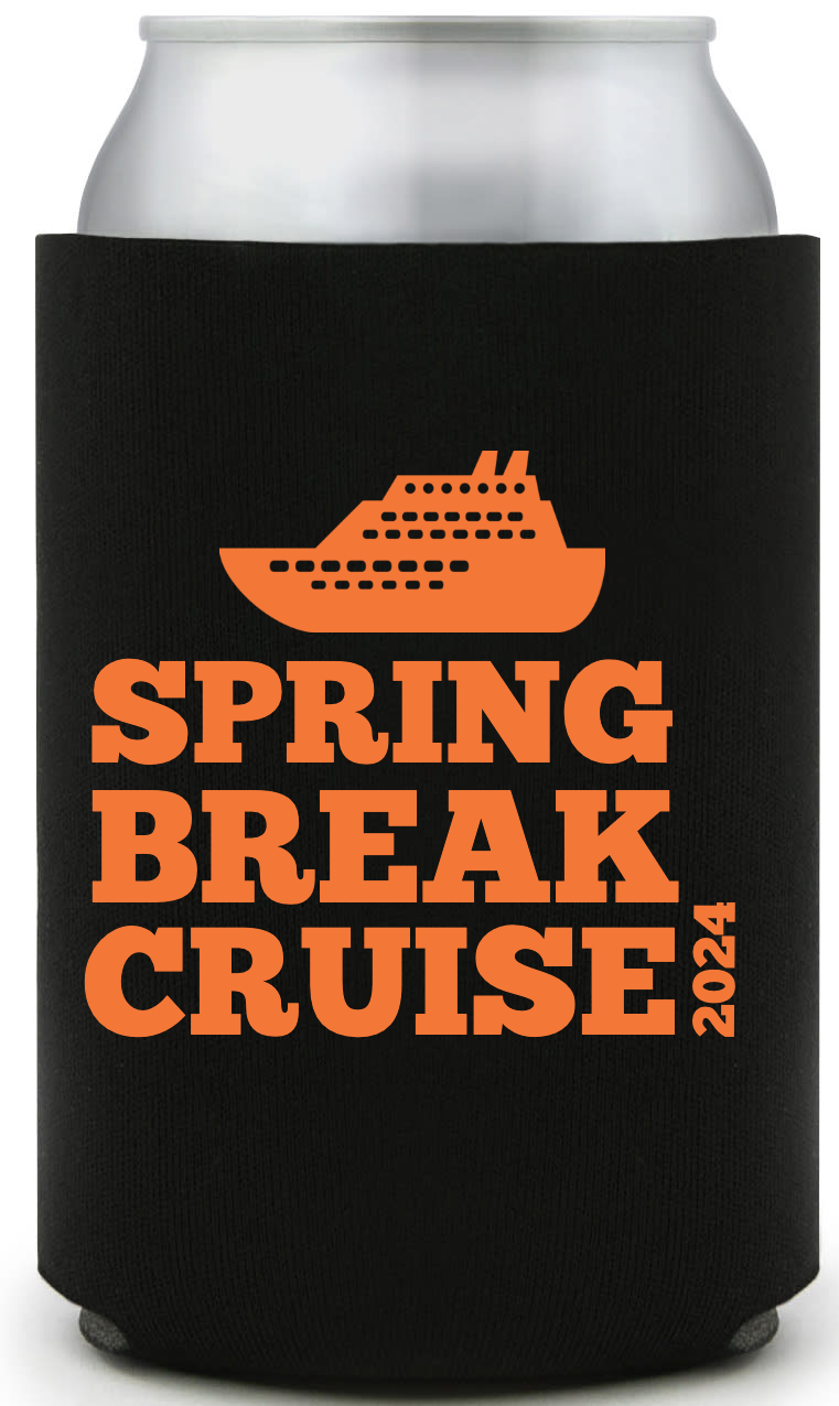 Spring Break Full Color Foam Collapsible Coolies Style 116202