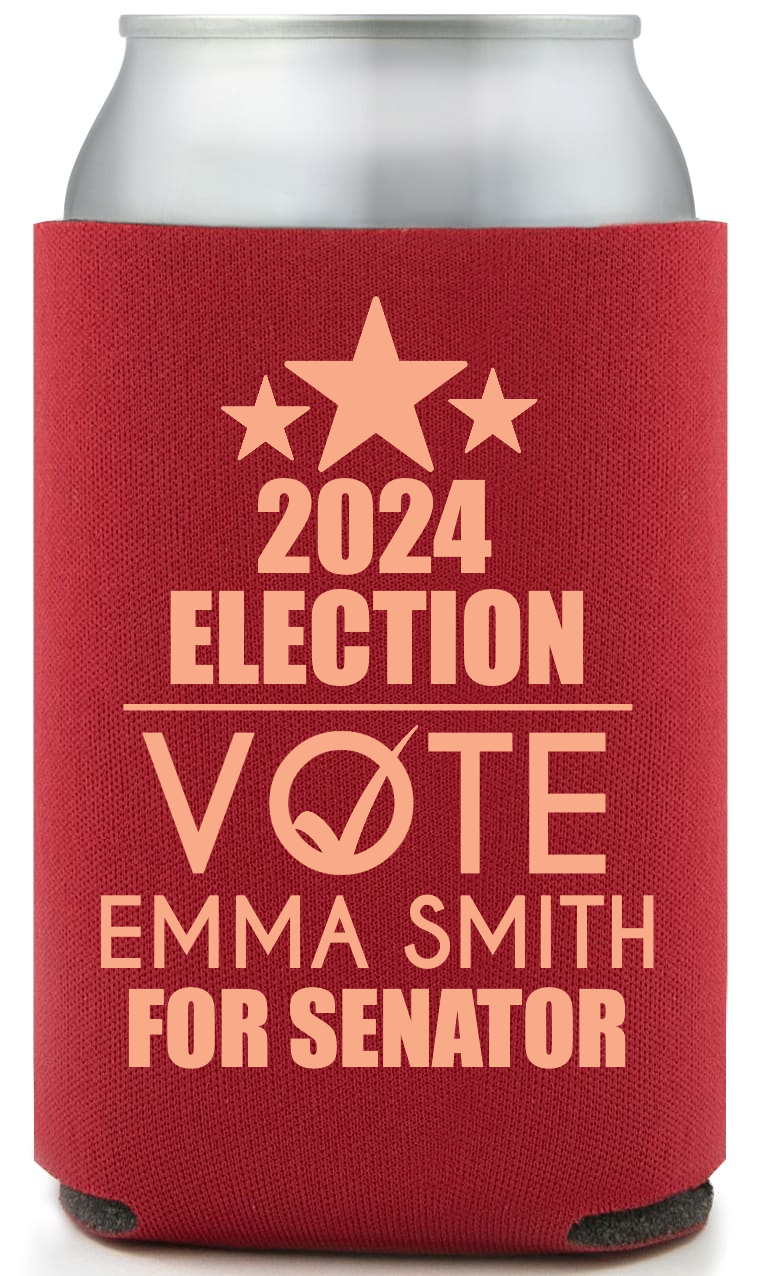 Political Full Color Foam Collapsible Coolies Style 111347