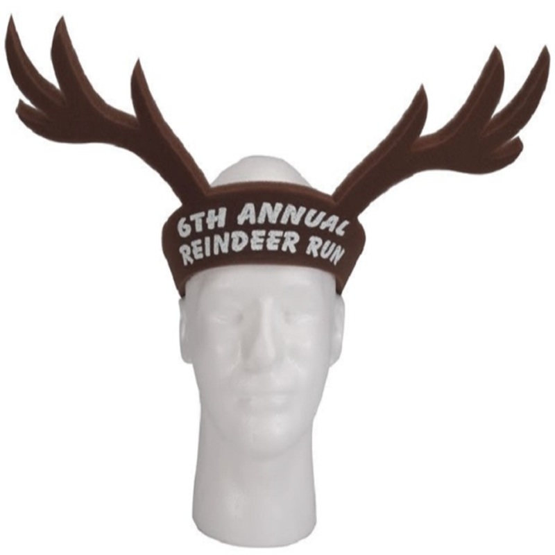 19 Inch Deer Antlers Foam Visor