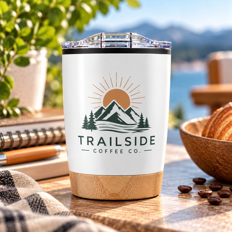 12oz Symmetry Tumbler With Bamboo Base