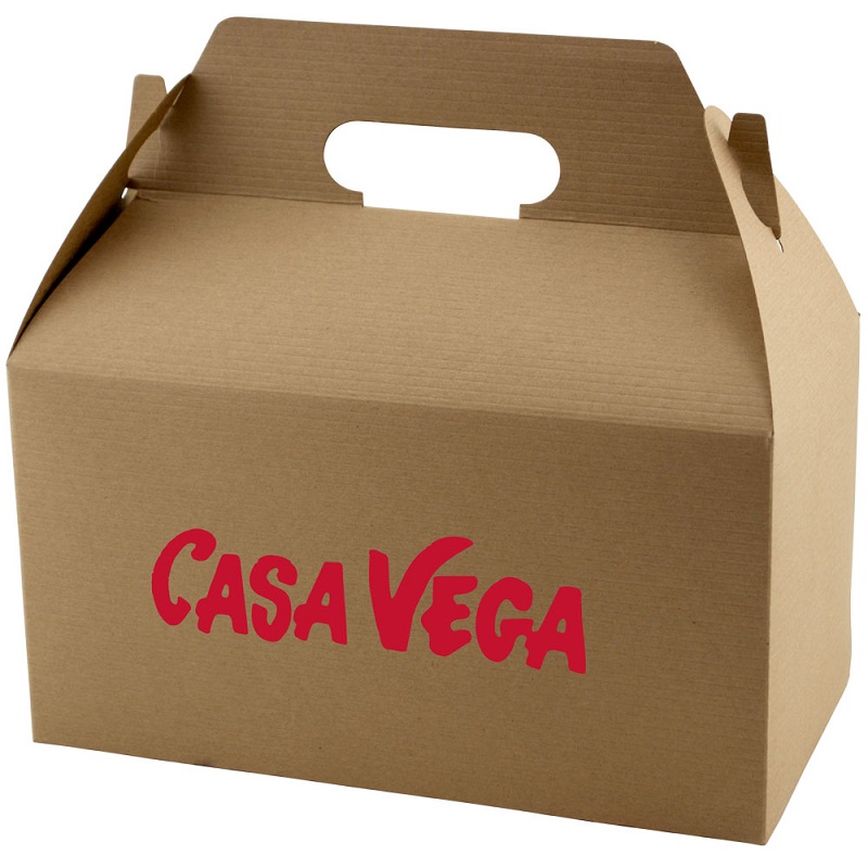 9.5 X 5 Inch Natural Kraft Gable Boxes