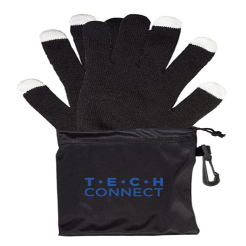 Touchscreen-Friendly Gloves In Pouch