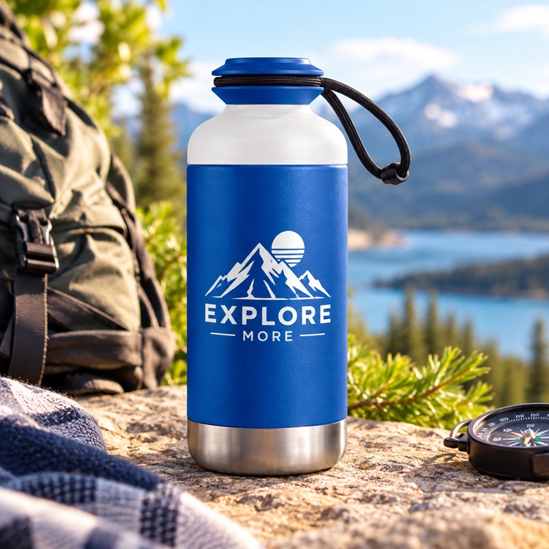 16.9oz Contour Vacuum Bottle With Duo Lid