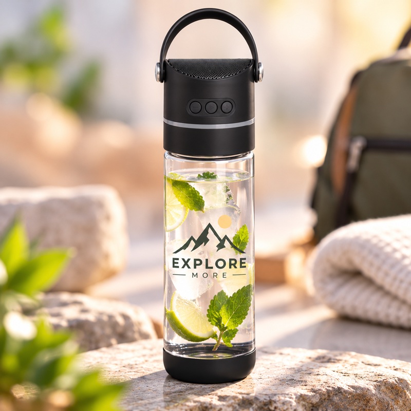 21o. CoPolyester Plastic Wireless Speaker Bottle
