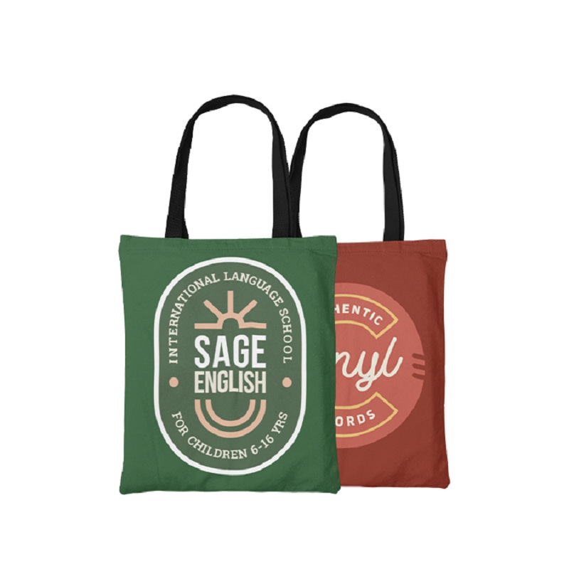 X 12 Inch Full Color Sublimation Polyester Tote Bag