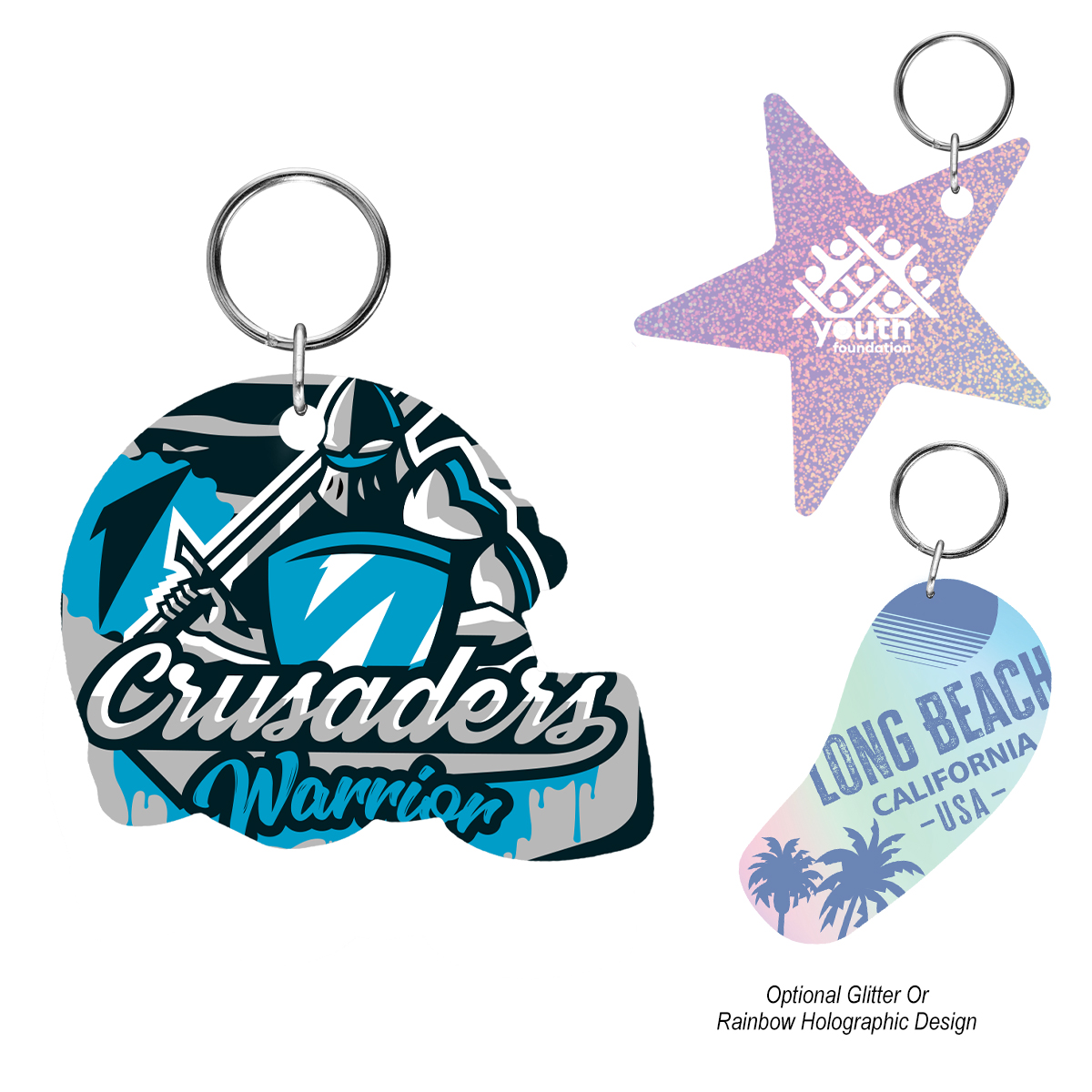 Acrylic Key Tag - Custom Shape 6"