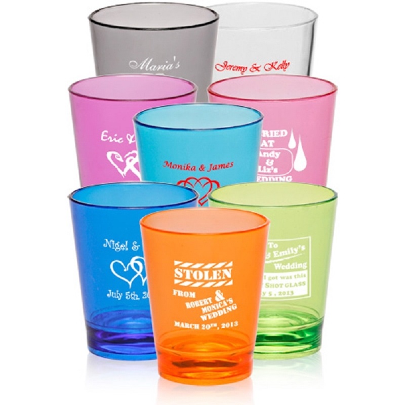 Acrylic Color Shot Glass - 1.5 Oz