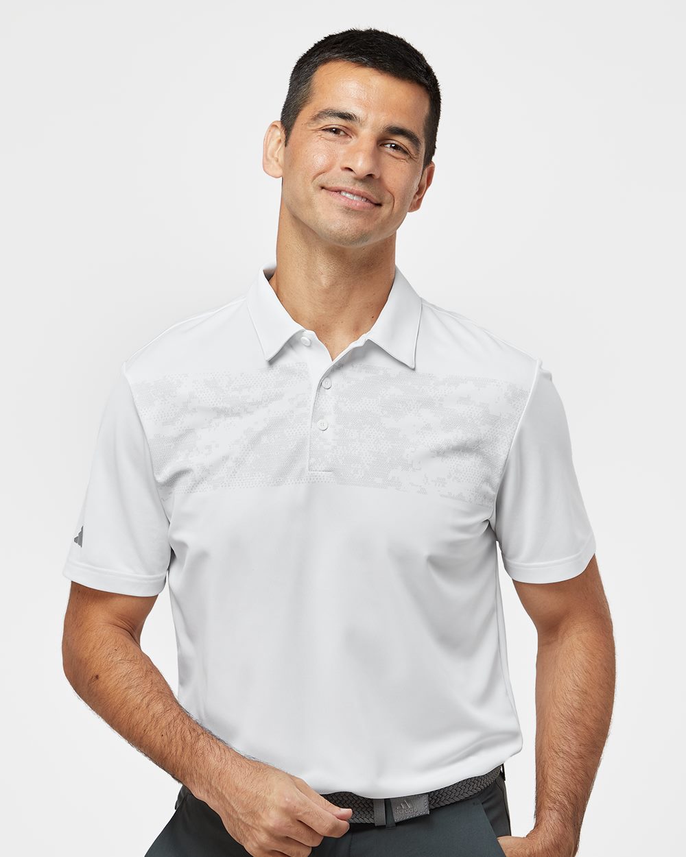 Adidas Men's Camo Chest Print Polo - A585