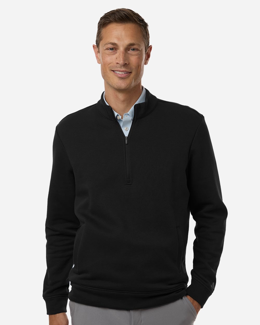Adidas Men's Elevated Fleece Quarter-Zip Pullover - A721