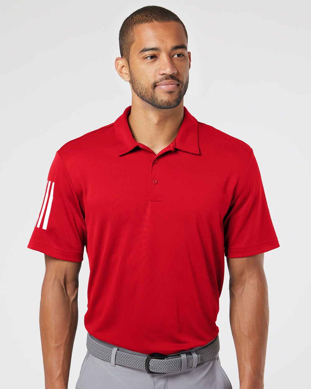 Adidas Men's Floating 3-Stripes Polo - A480