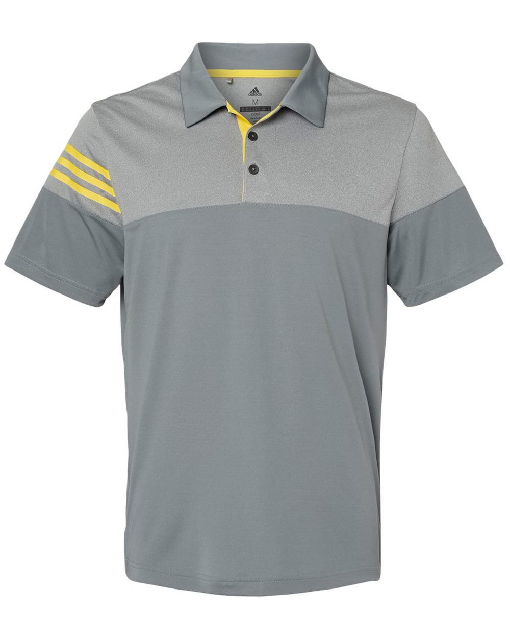 Adidas Men's Heathered 3-Stripes Colorblocked Polo - A213