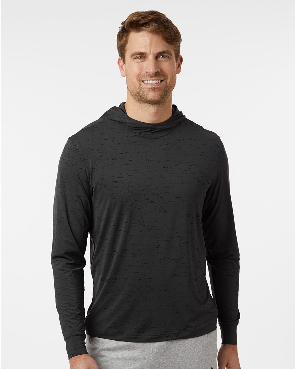 Adidas Men's Performance Hooded Long Sleeve T-Shirt - A2010