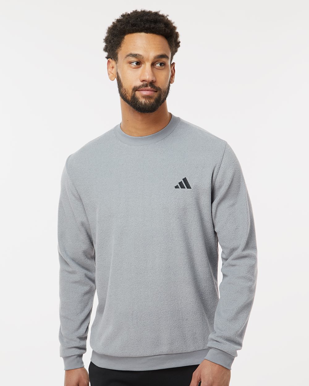Adidas Men's Terry Loop Crewneck Sweatshirt - A586