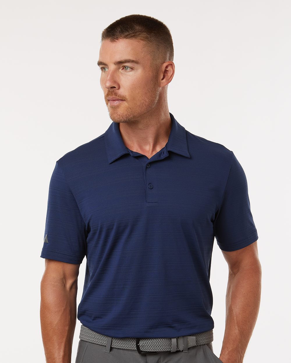 Adidas Men's Textured Stripe Polo - A704