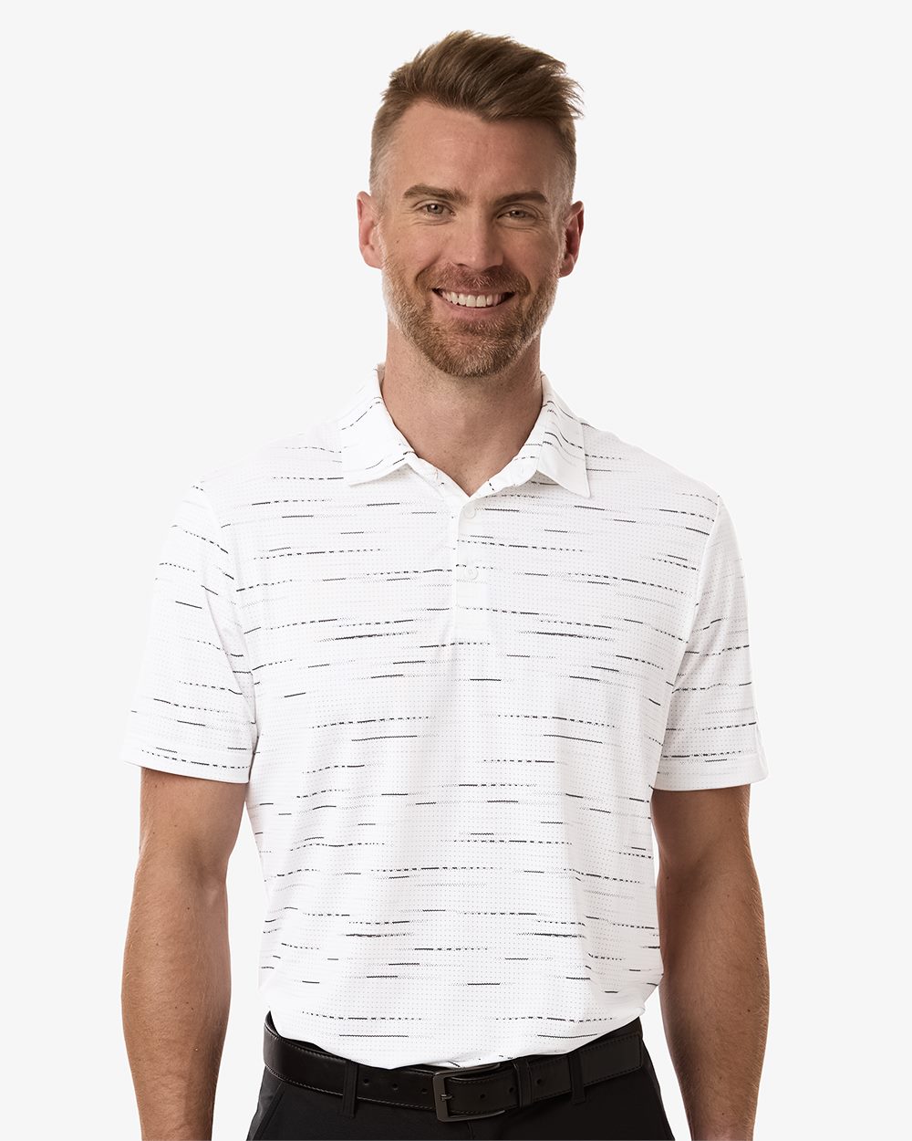 Adidas Men's Ultimate365 Mesh Glimmer Print Polo - A2015