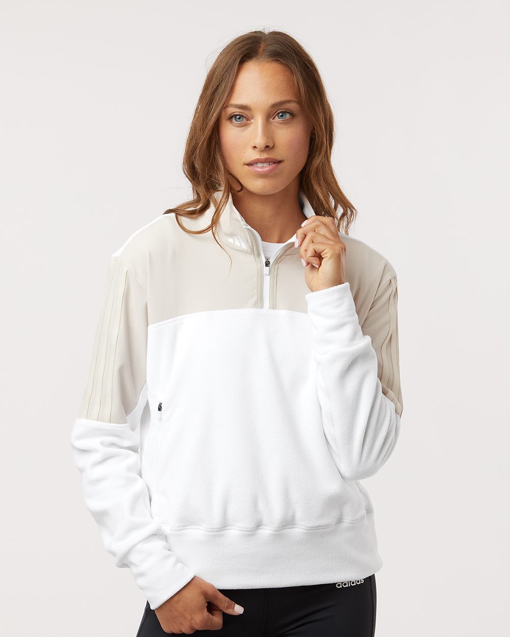 Adidas Women's Fleece Quarter-Zip Pullover - A601