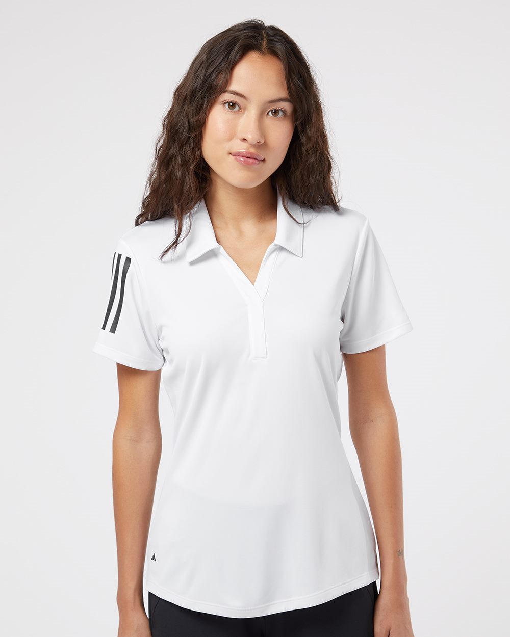 Adidas Women's Floating 3-Stripes Polo - A481