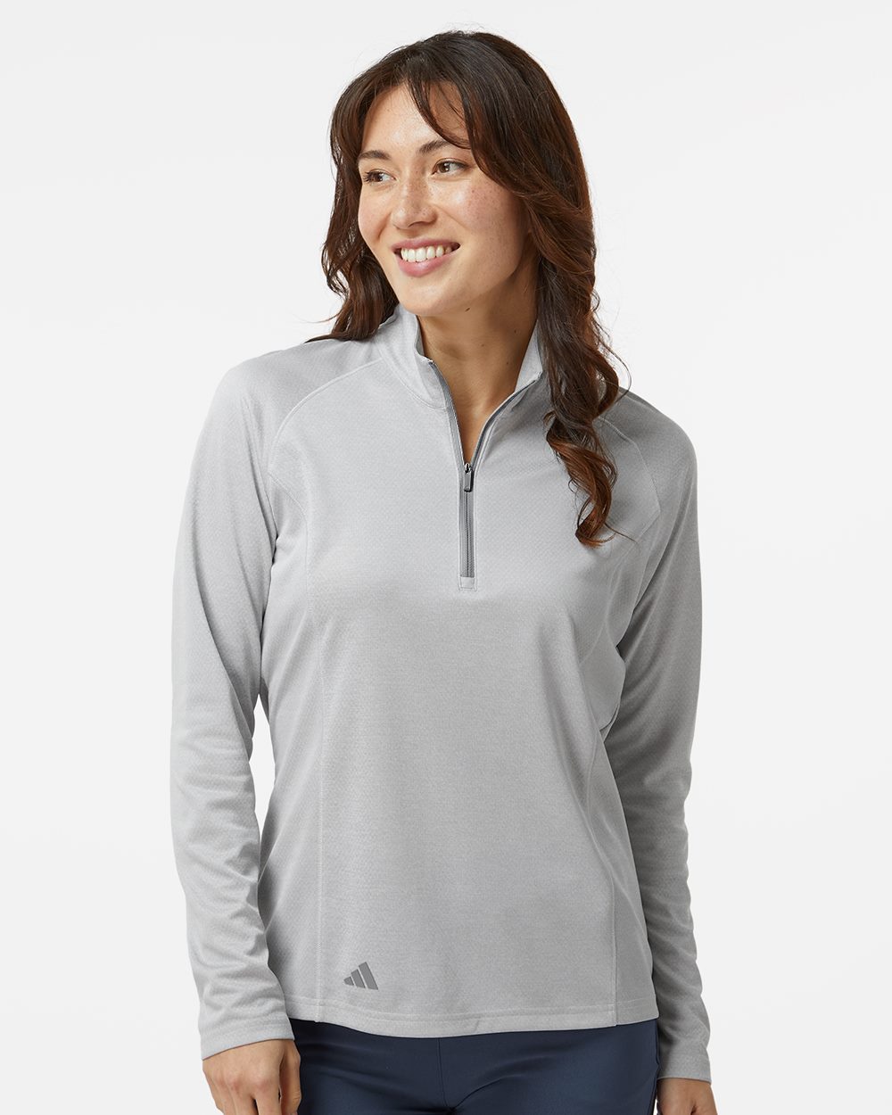 Adidas Women's Space Dyed Quarter-Zip Pullover - A594