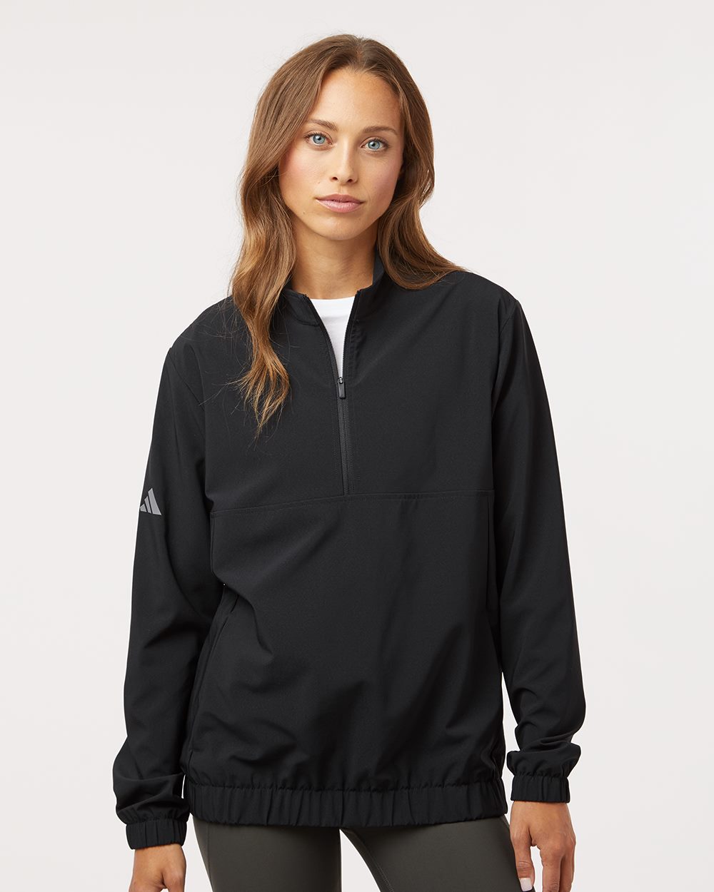 Adidas Women's Stretch Woven Half-Zip Pullover - A706