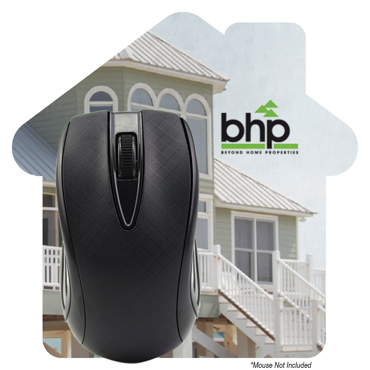 Admints House Shaped Dye Sublimated Computer Mouse Pad