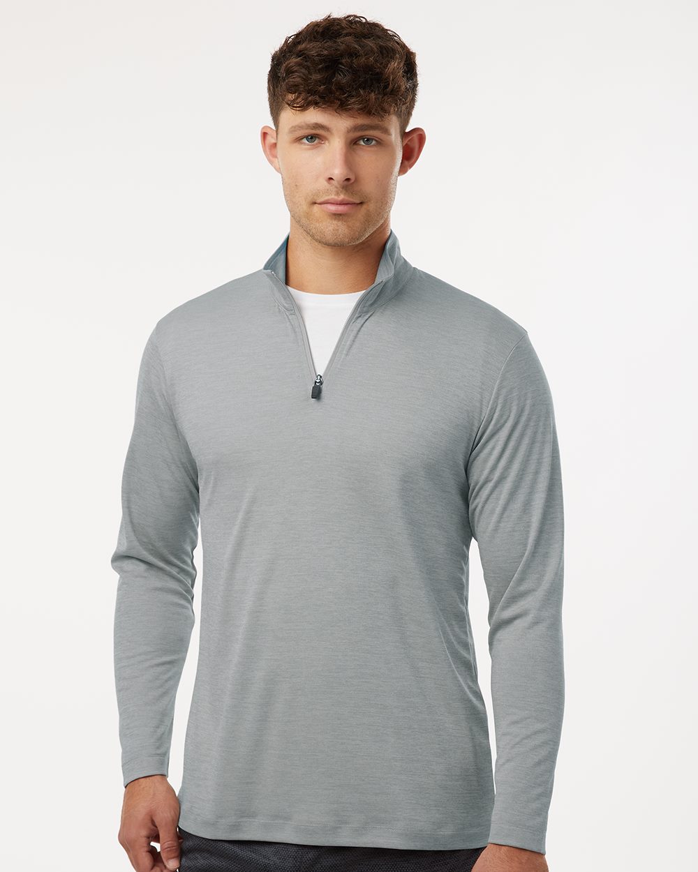 AllPro Men's Pro-Lock Performance M&eacute;lange Quarter-Zip Pullover - 4HM700
