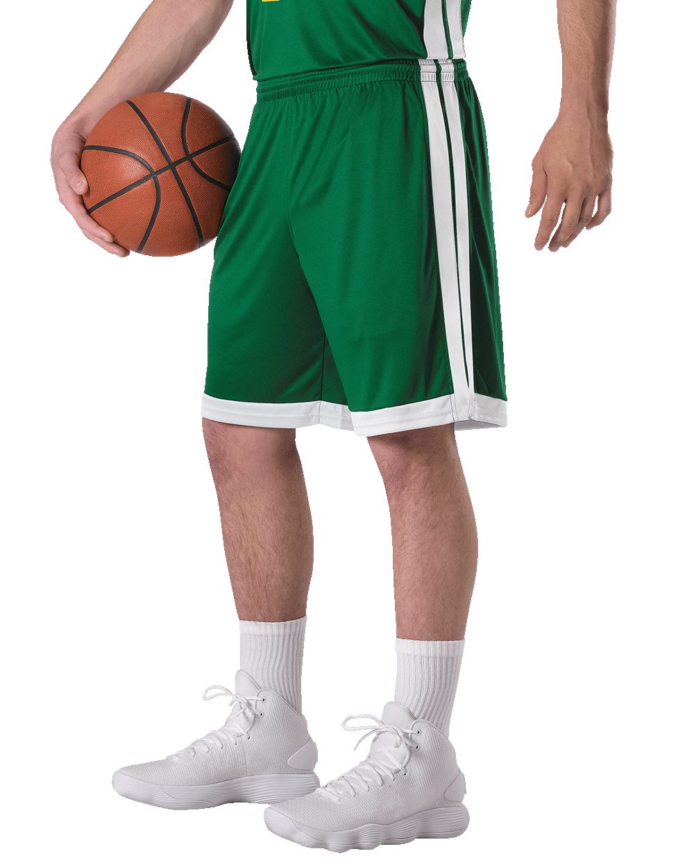 Alleson Athletic Men's Single Ply Basketball Shorts - 538P