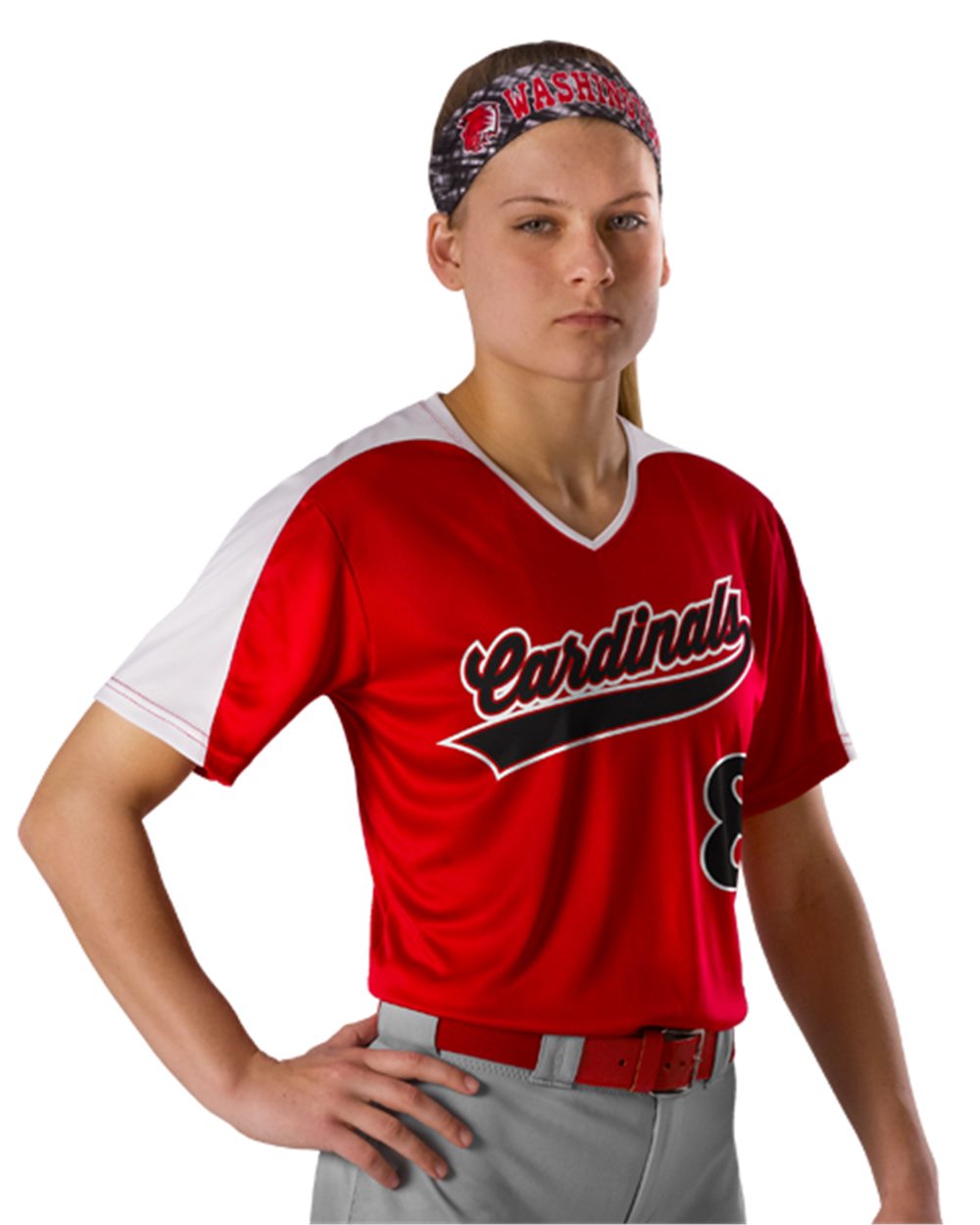Alleson Athletic Women's V-Neck Fastpitch Jersey - 558VW