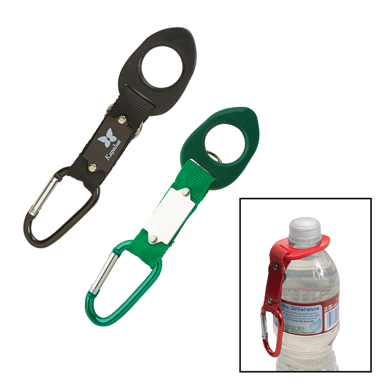 Aluminum Carabiner With Bottle Holder