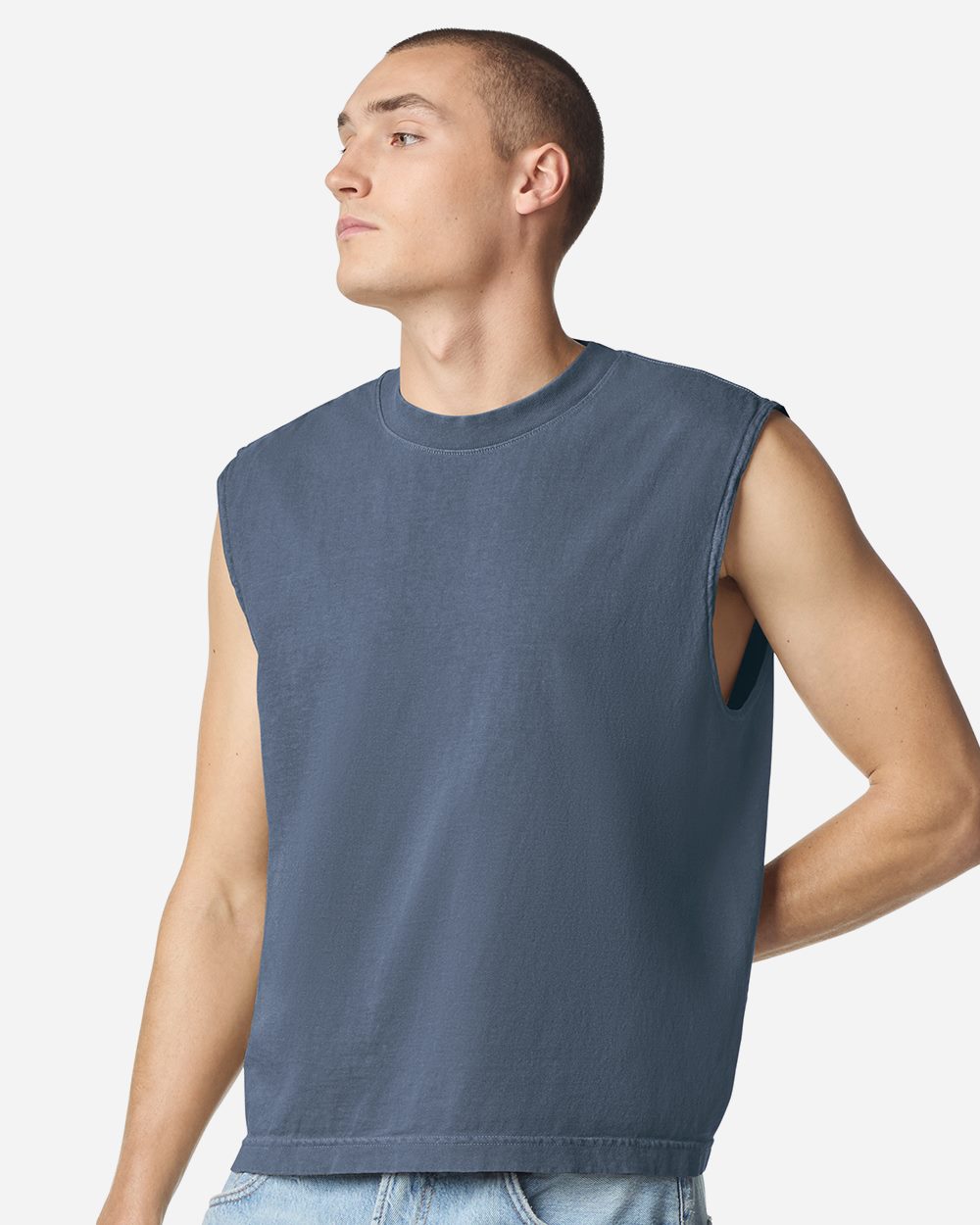 American Apparel Unisex Heavyweight Cotton Garment-Dyed Mid-Length Muscle Tee - 207GD
