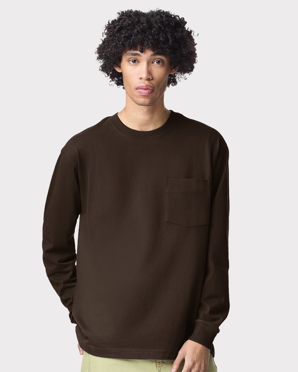 American Apparel Unisex Super Heavyweight Long Sleeve Pocket Tee - 9410
