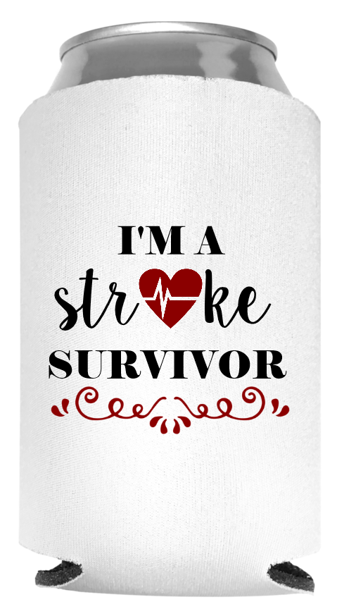 American Stroke Awareness Month Full Color Foam Collapsible Coolies Style 107013