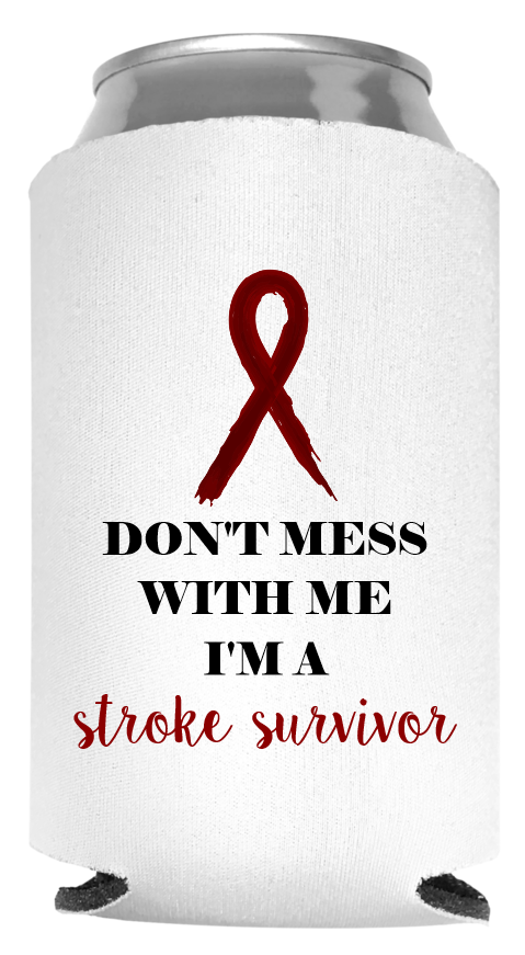 American Stroke Awareness Month Full Color Foam Collapsible Coolies Style 107027
