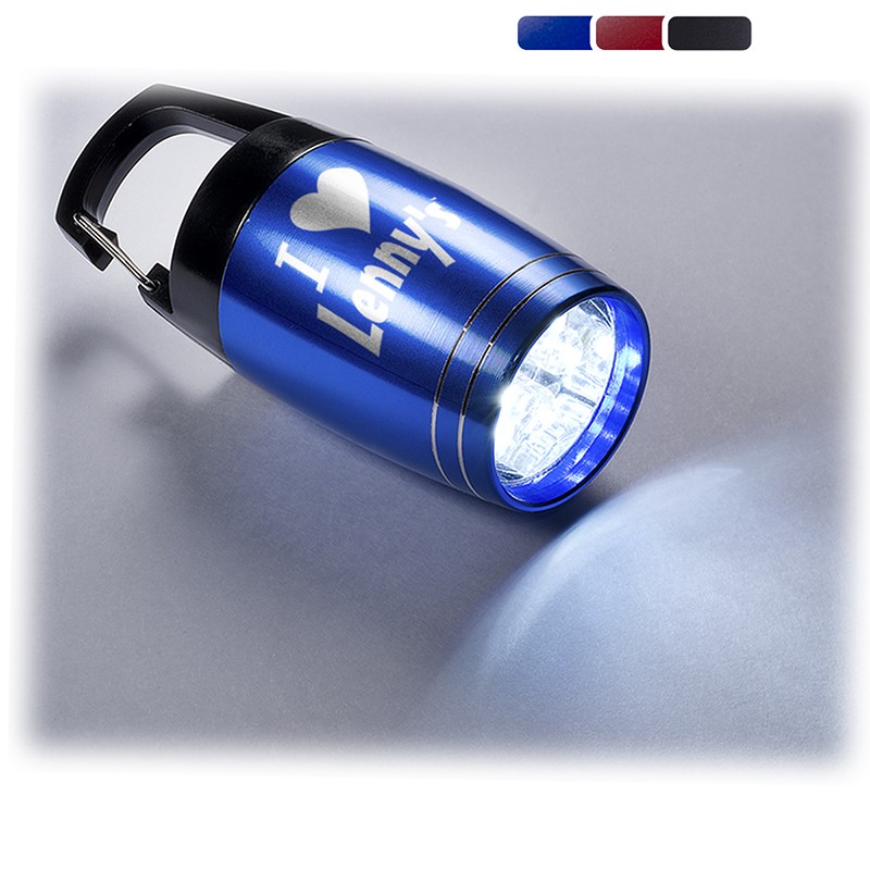 Baby Barrel 6 LED Torch With Carabiner