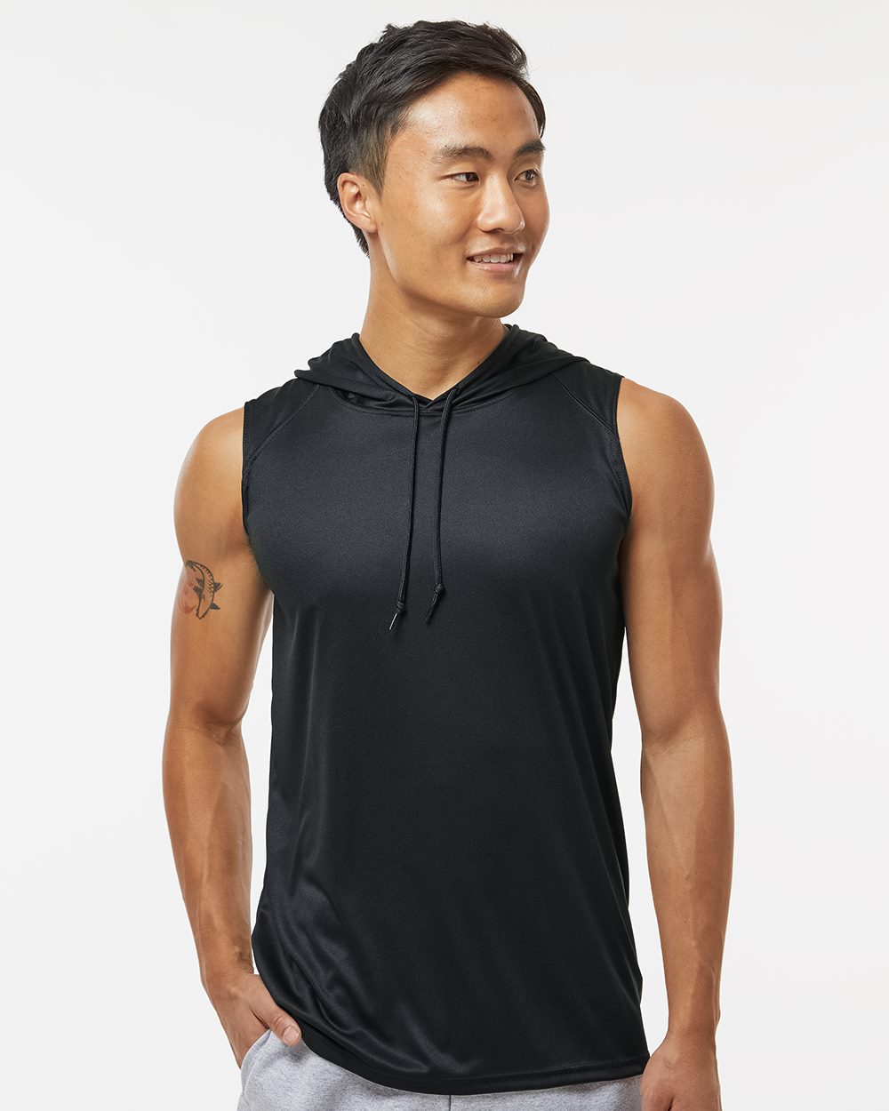 Badger Men's B-Core Sleeveless Hooded T-Shirt - 4108
