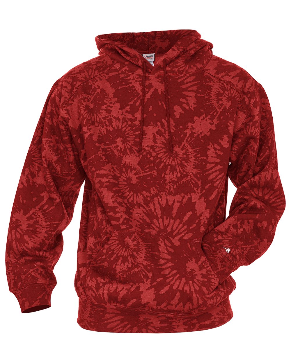 Badger Unisex Tie-Dyed Triblend Hooded Sweatshirt - 1275
