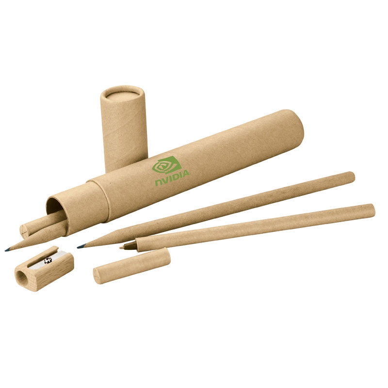 Basics Plastik Ambrose Pen & Pencil Set