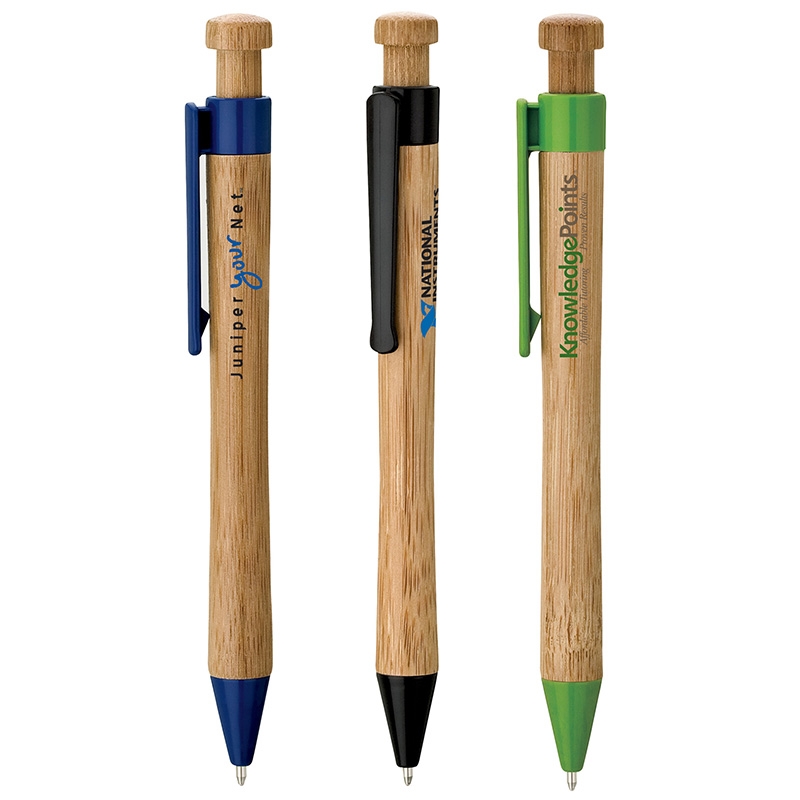 Basics Plastik Kiva Bamboo Ballpoint Pen