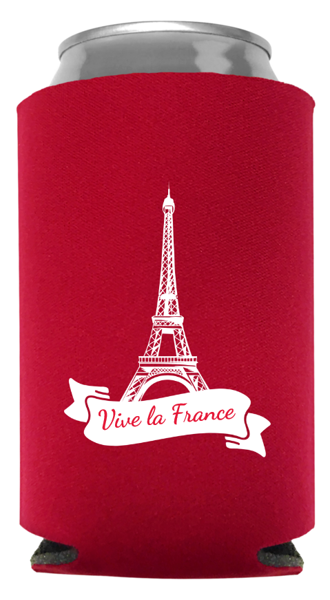 Bastille Day Full Color Foam Collapsible Coolies Style 91323