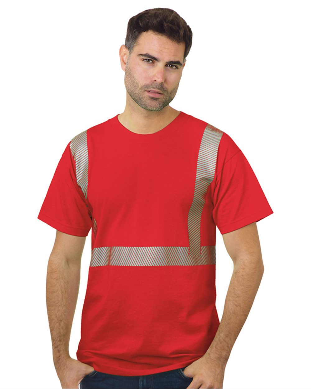 Bayside Unisex USA-Made Hi-Visibility Comfort Trim T-Shirt - 3700