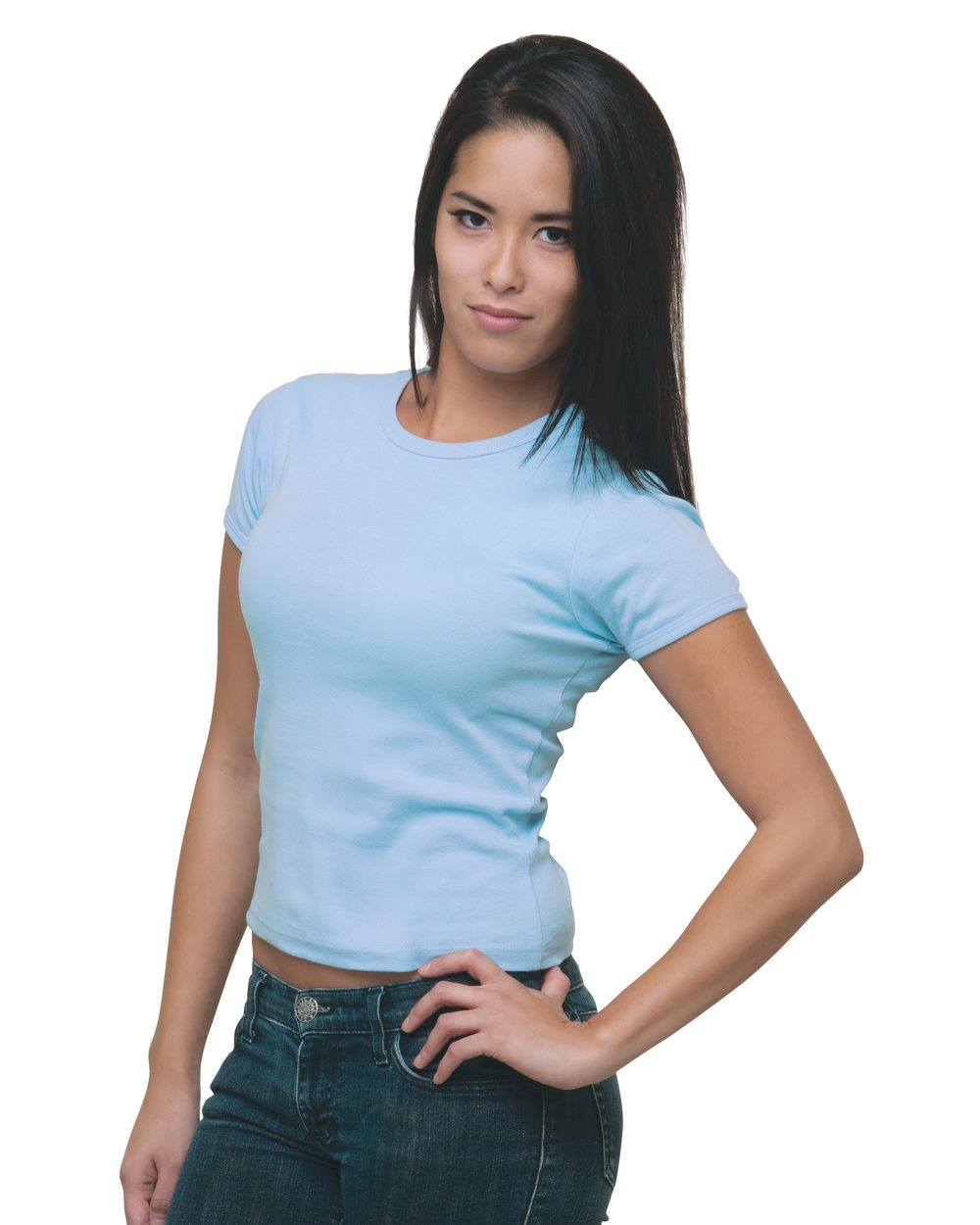 Bayside Women's USA-Made Cap Sleeve T-Shirt - 4539