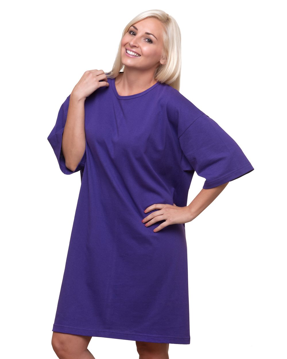 Bayside Women's USA-Made Scoop Neck Cover-Up - 3303